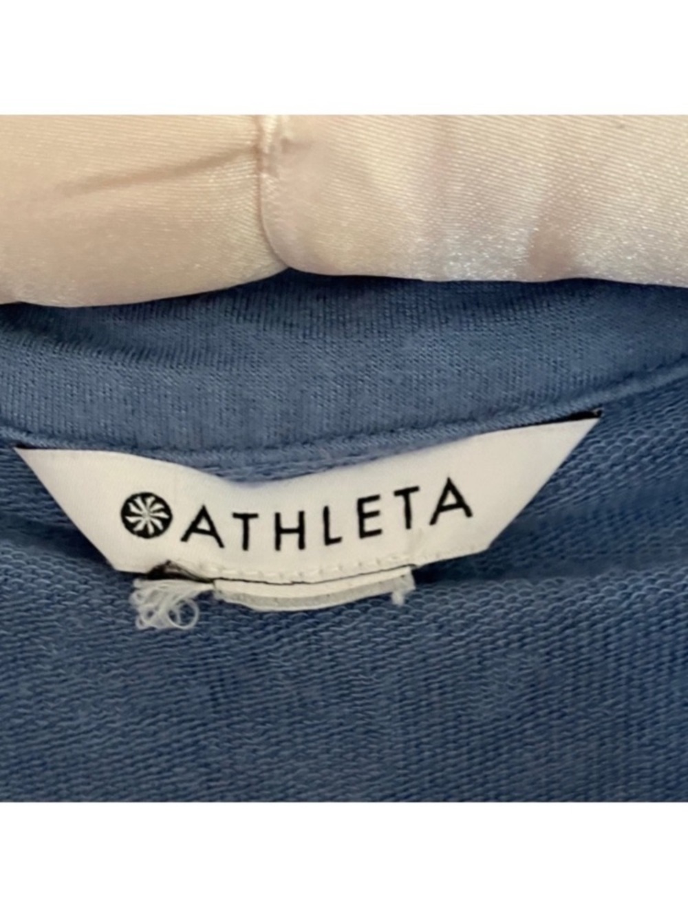 Athleta Westwood Periwinkle Collared Sweatshirt Oversized Tee XS - Picture 5 of 8